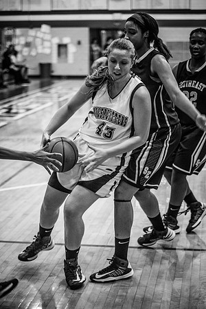 2013 LCHS Girls Basketball vs Southeast-56